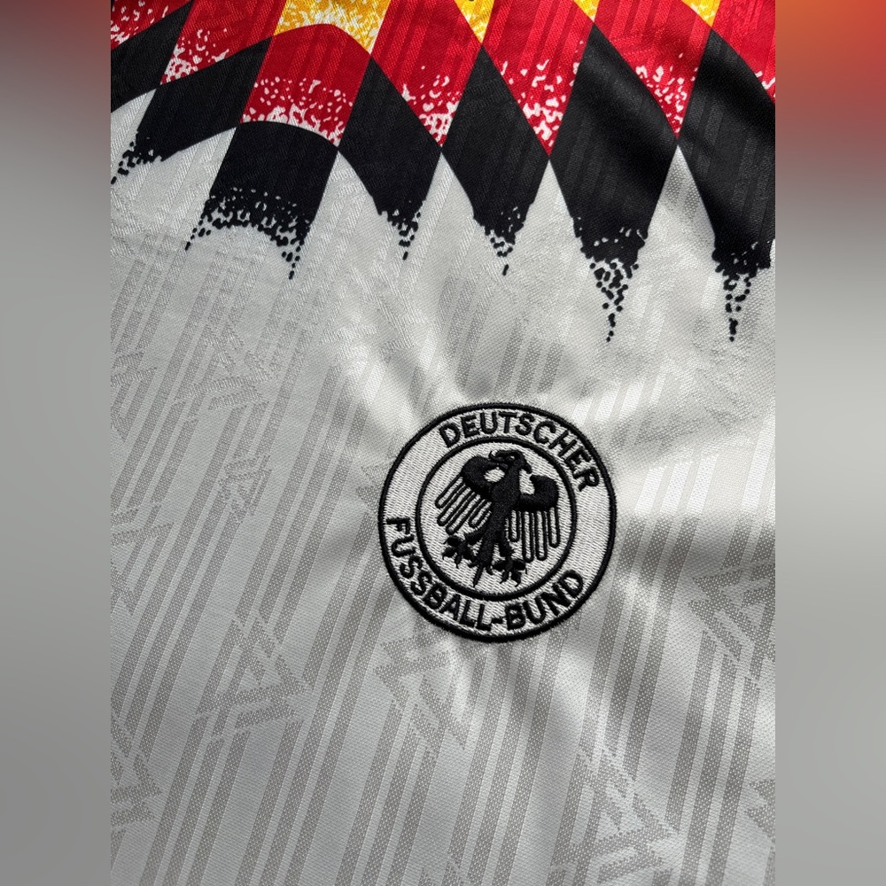 Germany 1994 Retro Home Soccer Jersey White S-XL - Picture 3 of 4